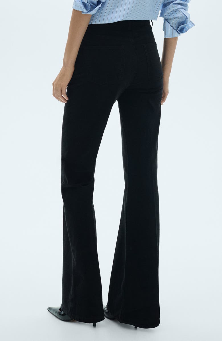 MANGO Violeta Flared Stretch Corduroy Jeans, Alternate, color,