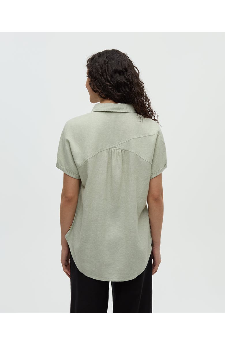 tentree Magnolia Shirt, Alternate, color, Light Moss