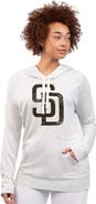 G-III 4HER BY CARL BANKS Women's G-III 4Her by Carl Banks Oatmeal San Diego Padres Pregame Pullover Hoodie