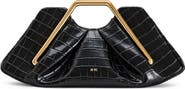 JW PEI Lila Croc Embossed Faux Leather Clutch