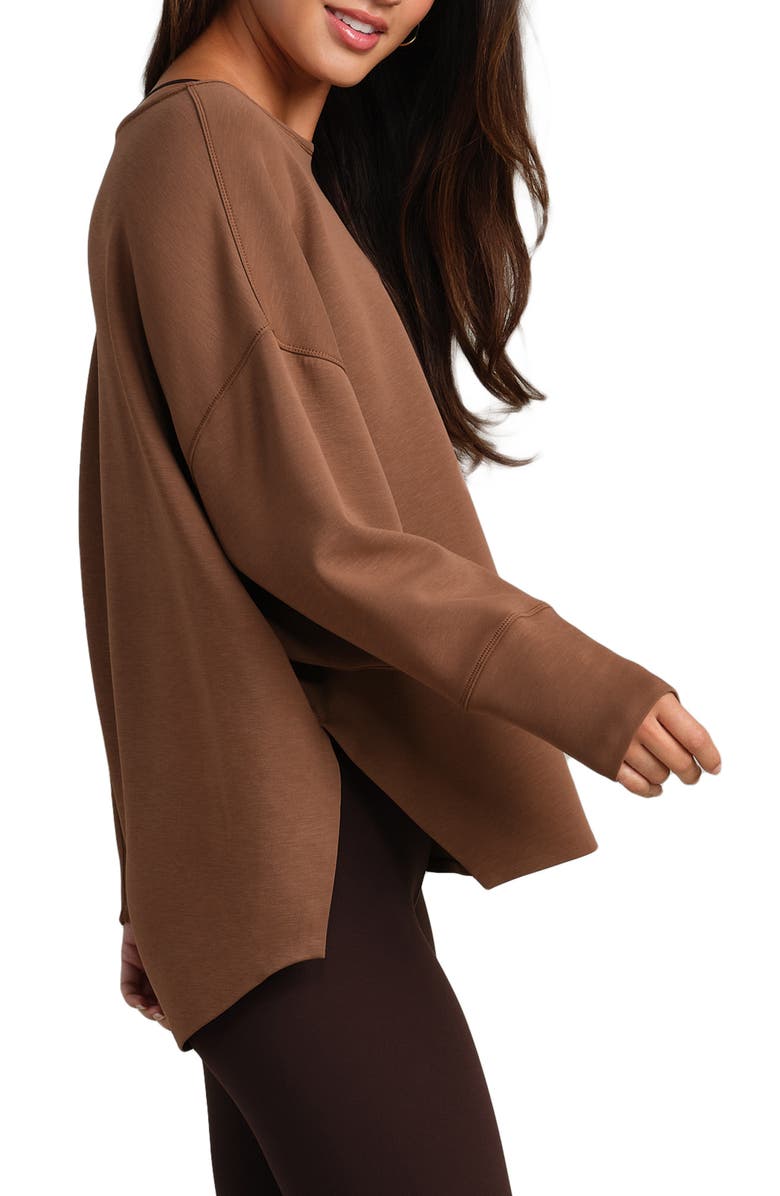 Rhone DreamGlow Pullover Sweatshirt, Alternate, color, Chestnut Brown
