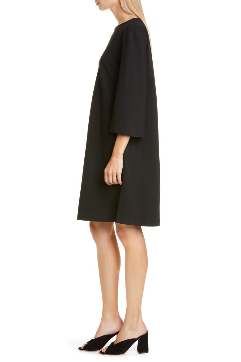 Lotus Punto Milano Shift Dress, Alternate, color, BLACK