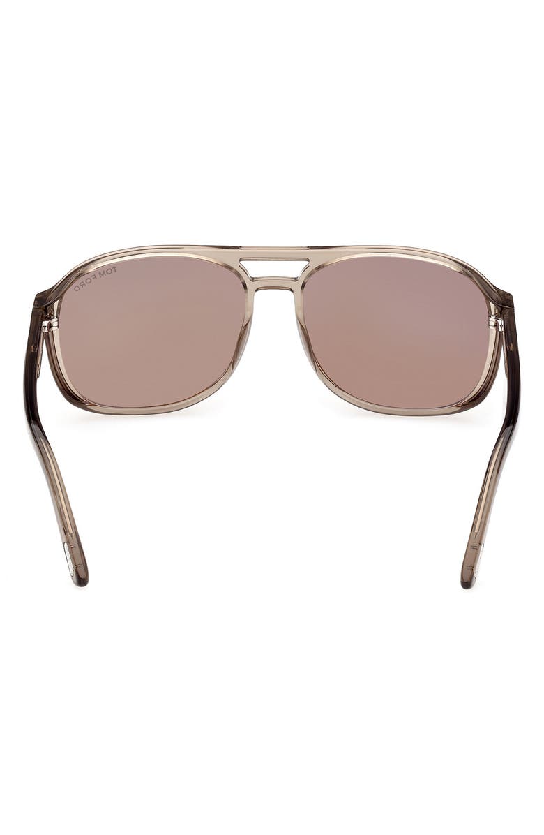 TOM FORD Rosco 58mm Navigator Sunglasses, Alternate, color, 