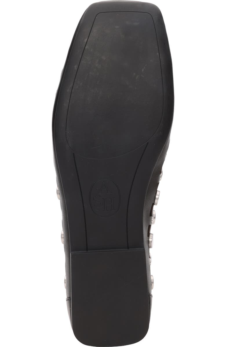 Ash Bali Studded Cutout Loafer, Alternate, color, Black