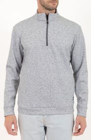 PINO BY PINOPORTE Casual Quarter Zip Pullover Sweater