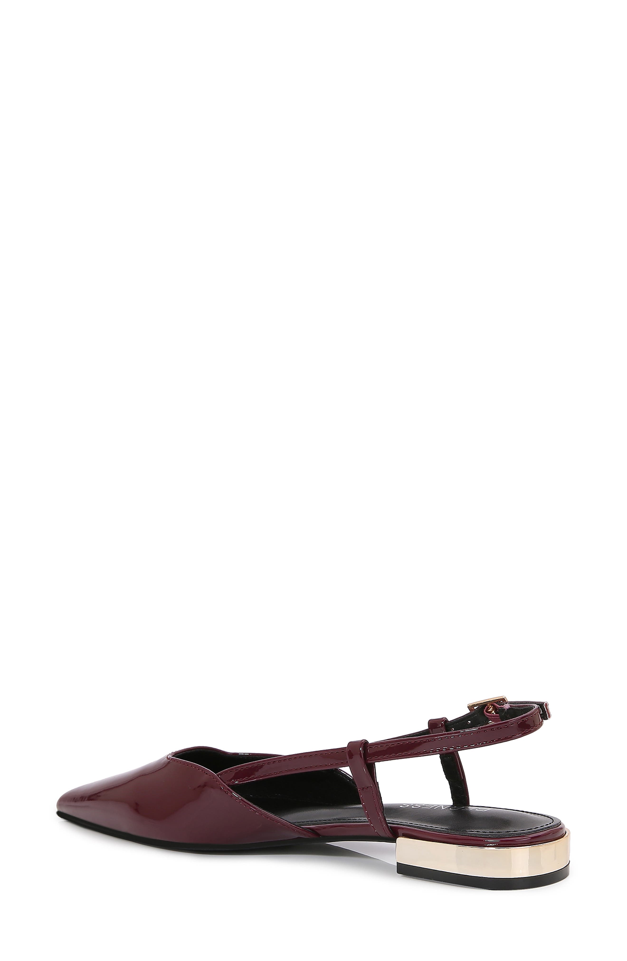 Cass Pointed Toe Flat, Alternate, color, BURGUNDY