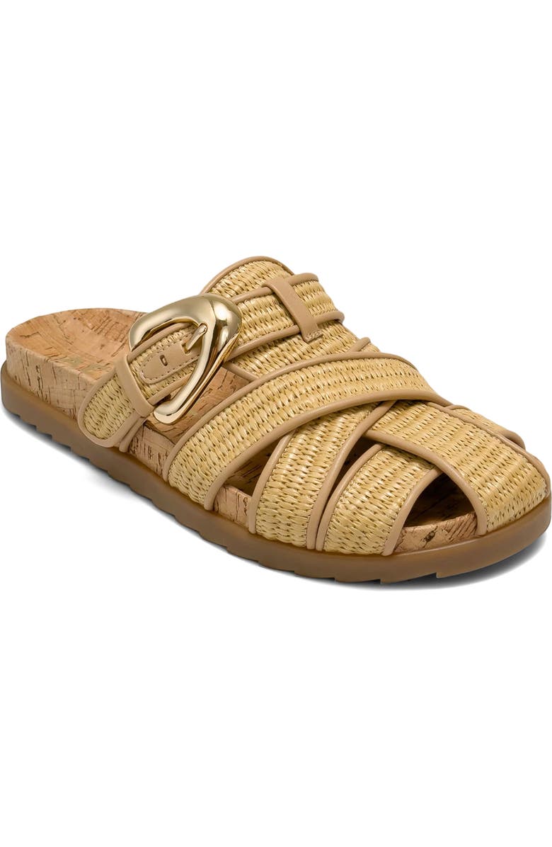 Aerosoles Liberty Woven Raffia Fisherman Mule, Main, color, Natural Basket Raffia