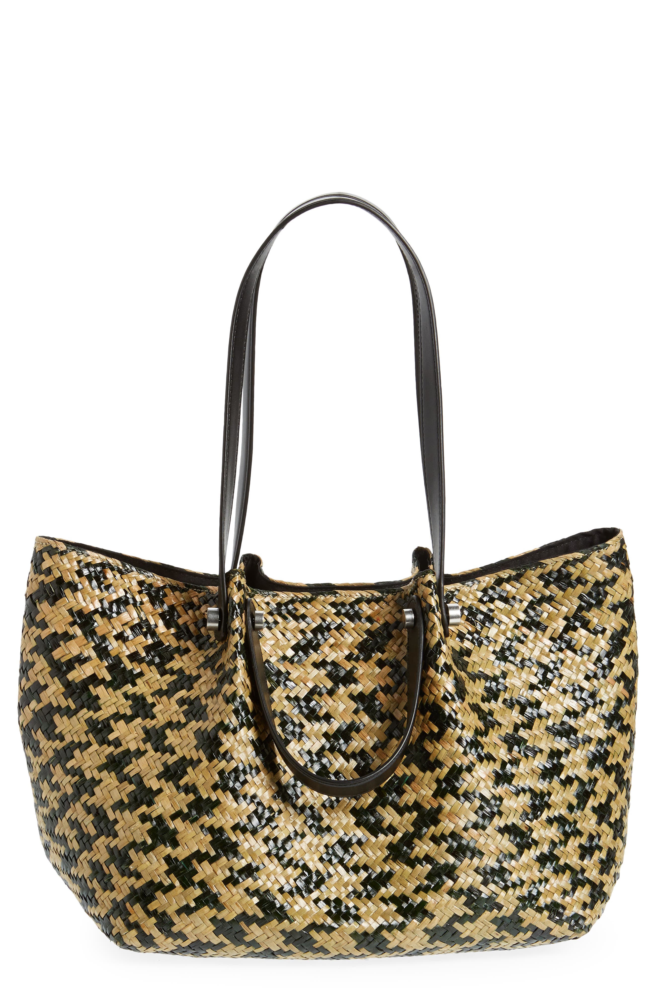 AllSaints Allington Straw Tote