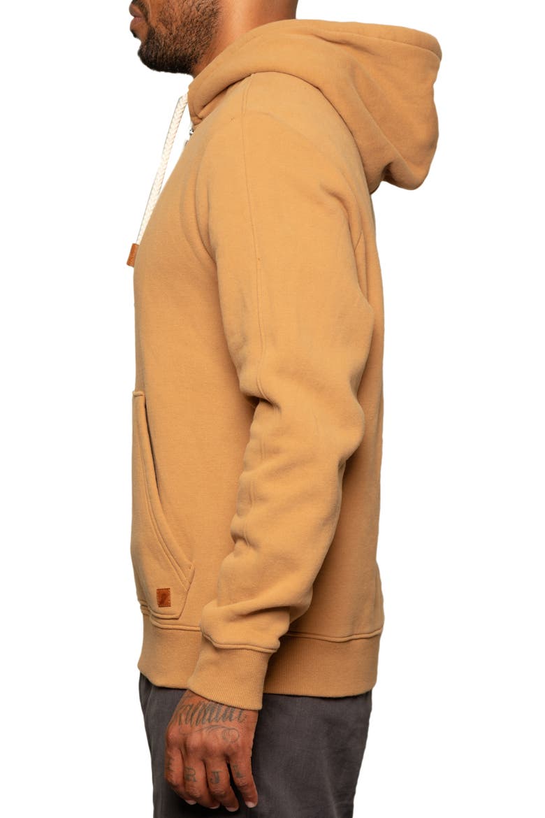 Slater Quarter Zip Hoodie, Alternate, color, CAMEL