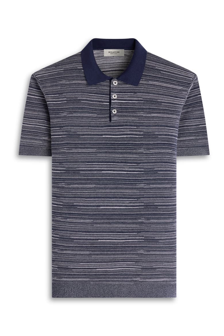 Space Dye Polo Sweater, Alternate, color, NAVY