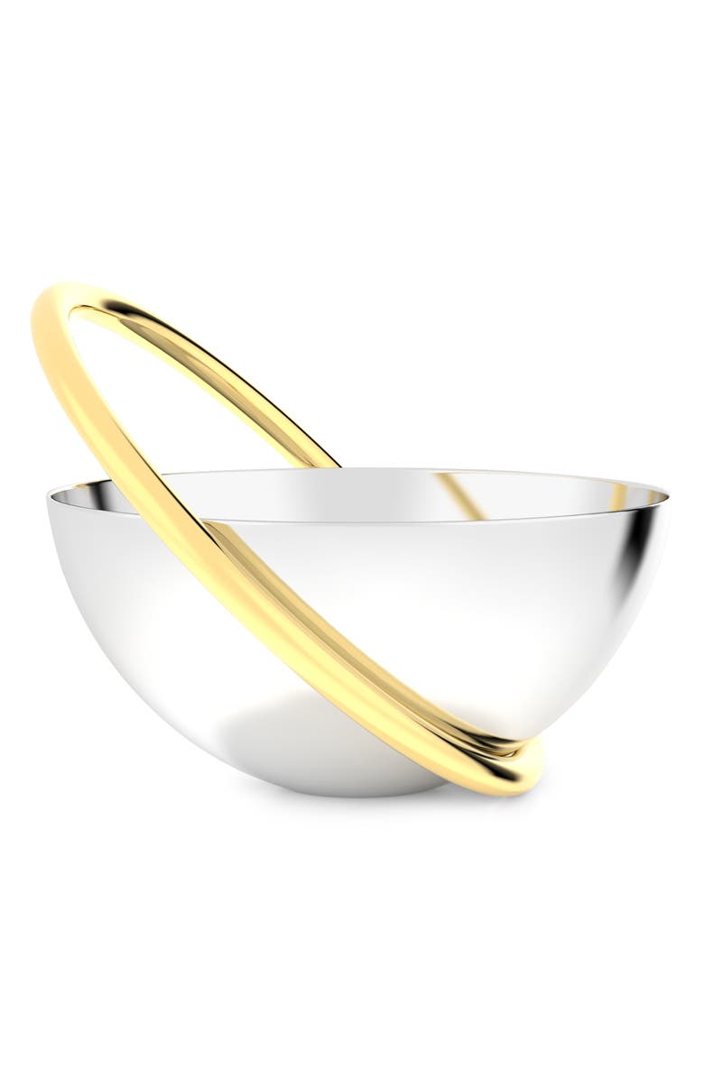ANNA New York Ring Nut Bowl, Main, color, Silver And Gold