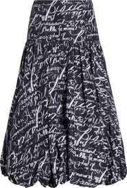 Cinq à Sept Love Journal Ellah Bubble Hem Midi Skirt