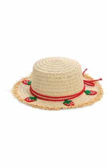 Piper & Jax Kids' Strawberry Straw Hat