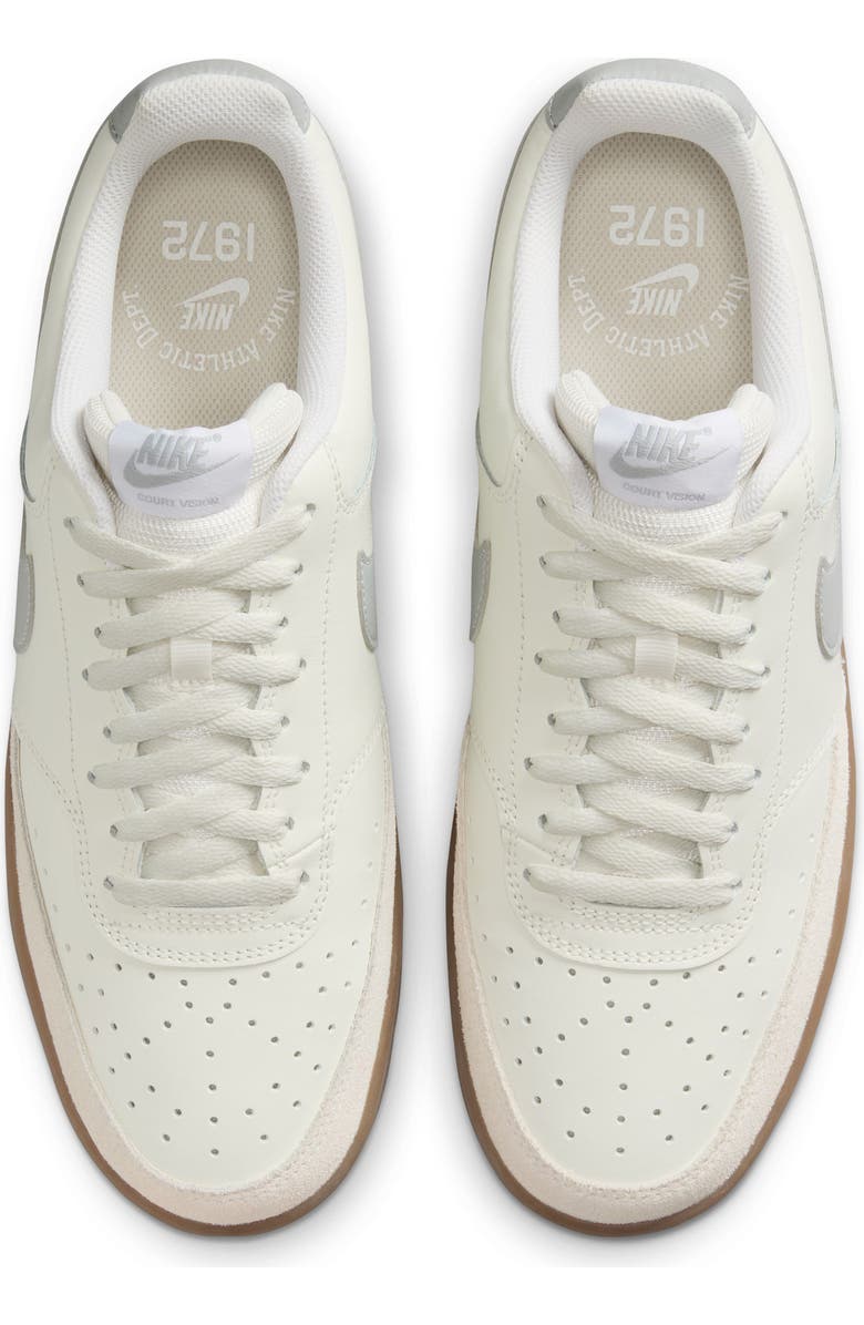 Nike Court Vision Low Sneaker, Alternate, color, 100 Sail/Ltskgy