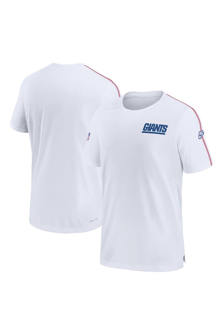 Men's Nike White New York Giants Sideline Alternate Logo Coach Performance Top, Alternate, color, White