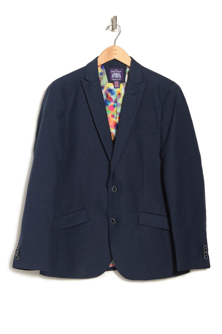 Lancaster Linen Blazer, Alternate, color, NAVY