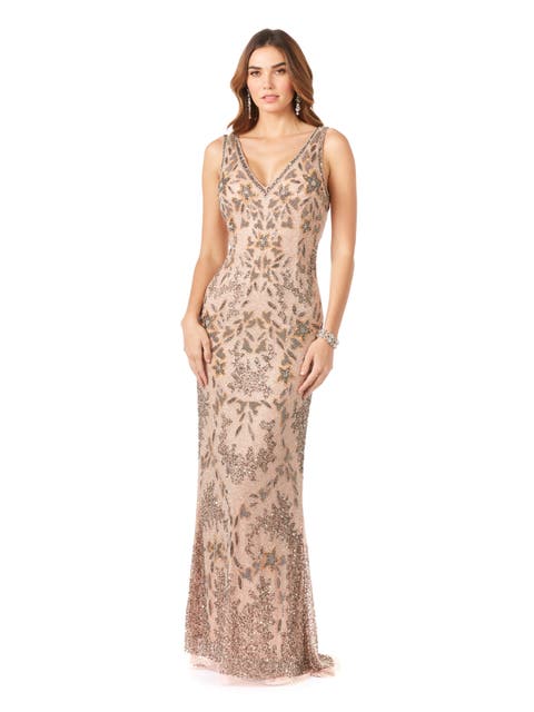 Stylish Cowl Draped Back Dress