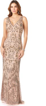 LARA New York Stylish Cowl Draped Back Dress