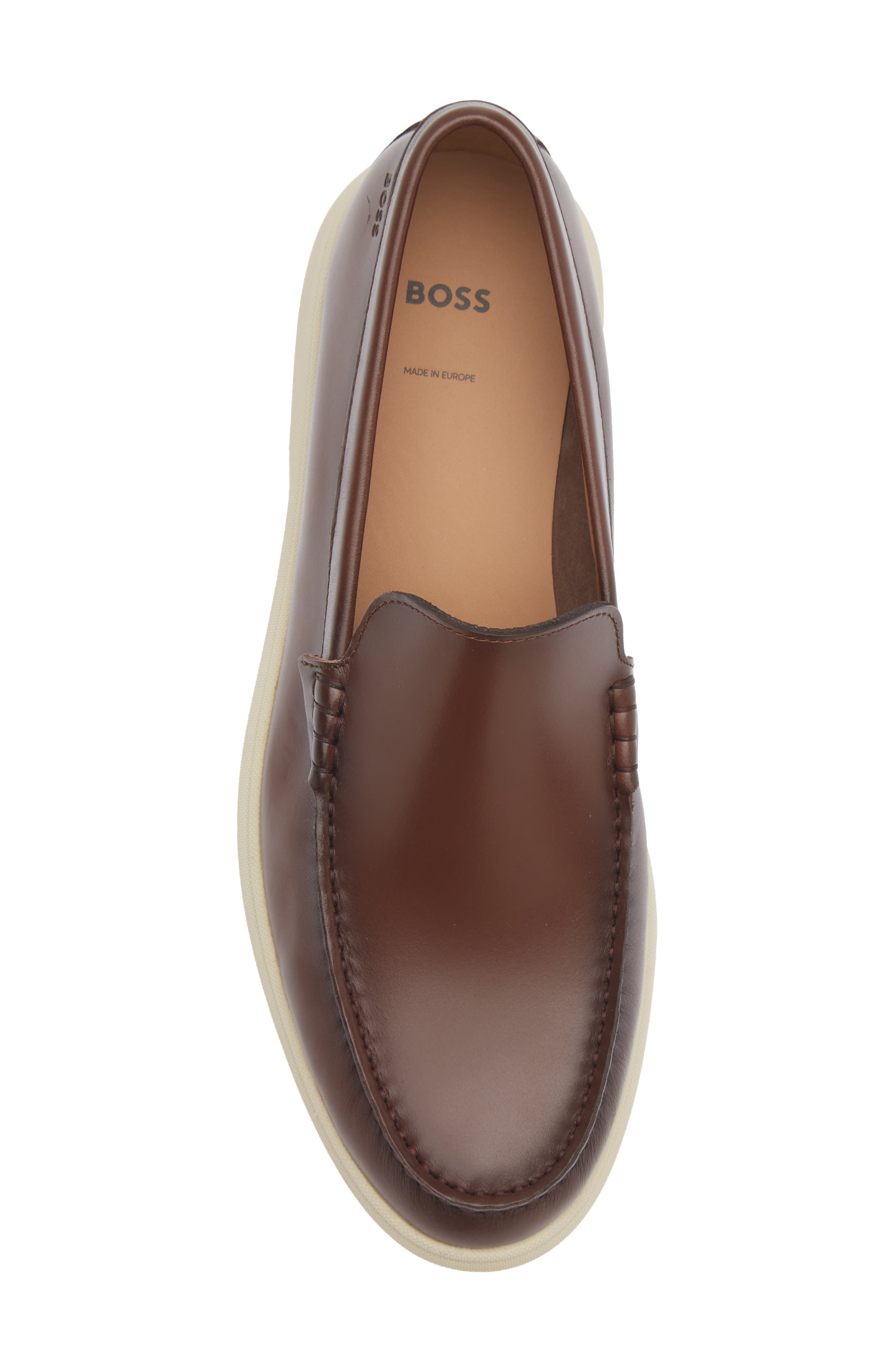 Sienne Moc Toe Loafer, Alternate, color, MEDIUM BROWN