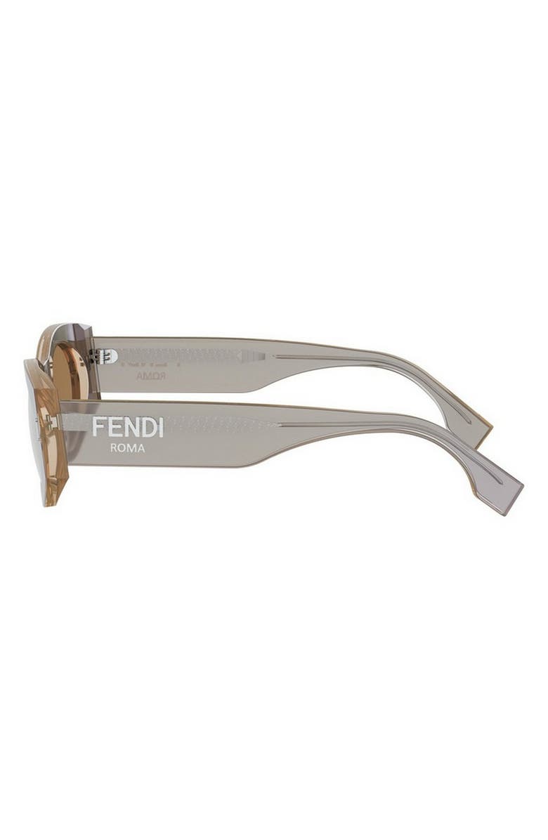 Fendi 'Fendi Roma 52mm Oval Sunglasses, Alternate, color, Beige/ Other / Brown