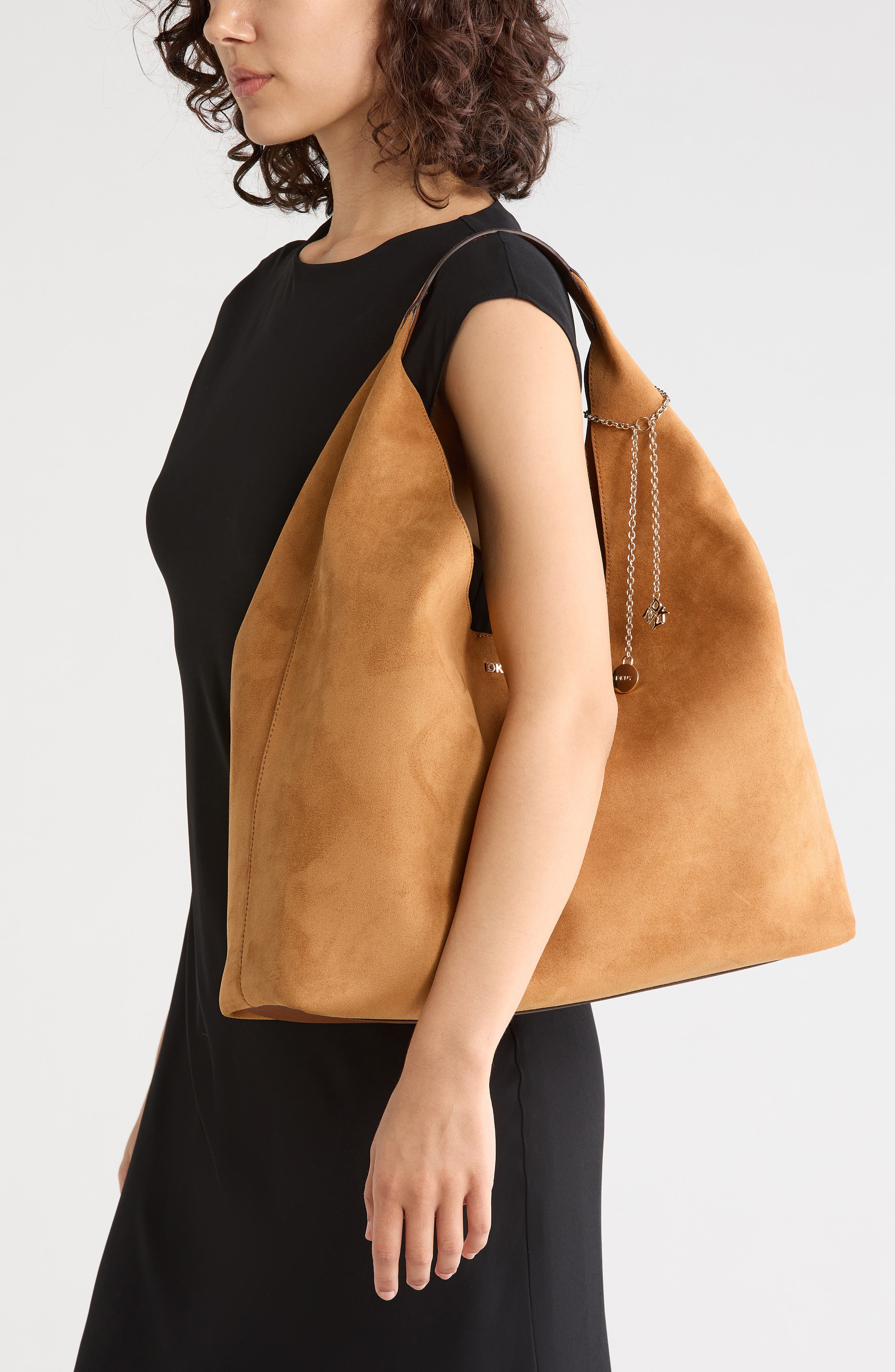 Selena Hobo Bag, Alternate, color, SADDLE