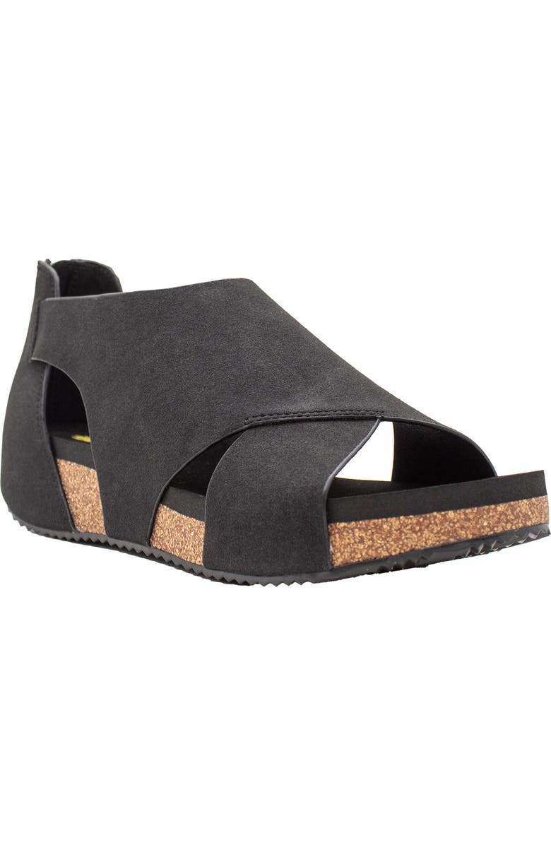 Volatile Barstow Zip Sandal, Main, color, Black