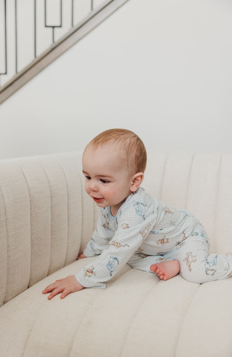 Copper Pearl Winnie the Pooh & Friends Print Long Sleeve Bodysuit, Alternate, color, Winne The Pooh