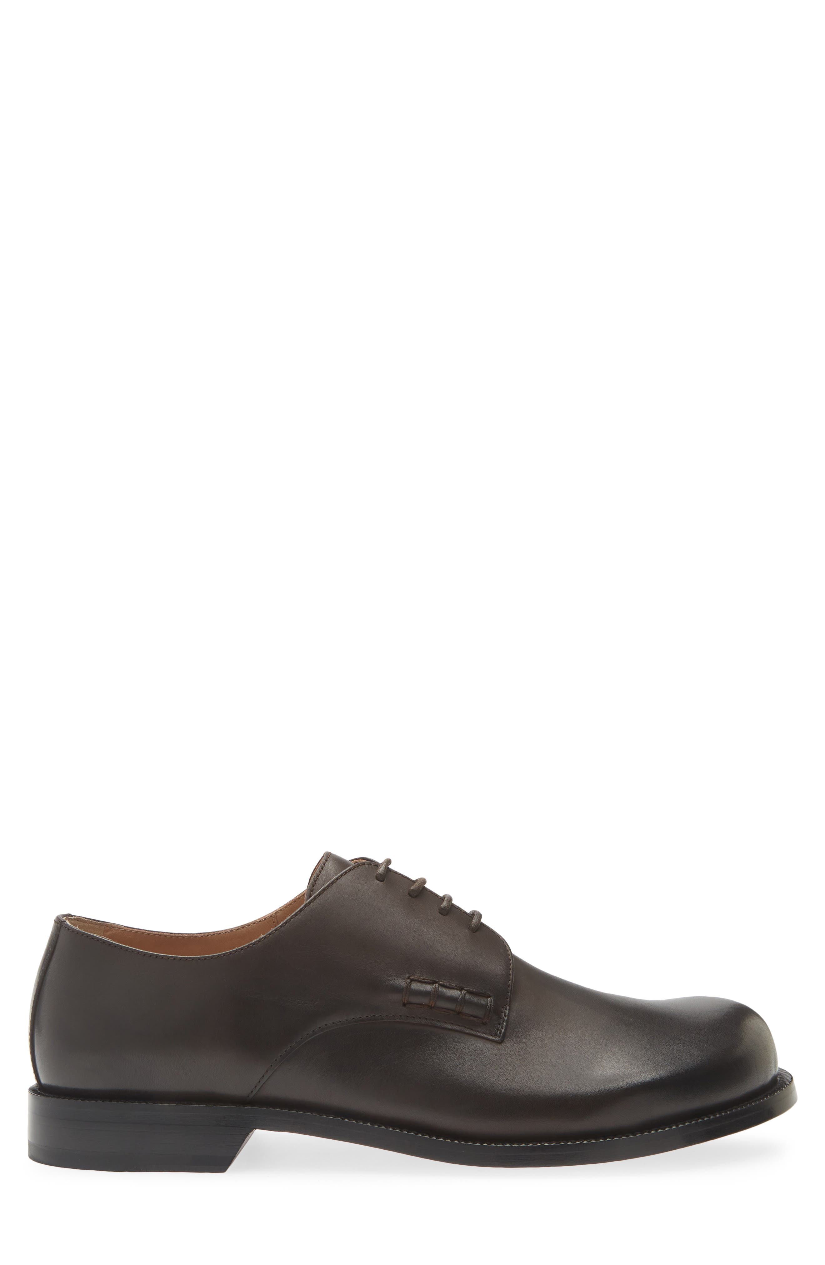 Round Toe Derby, Alternate, color, CHOCOLATE BROWN