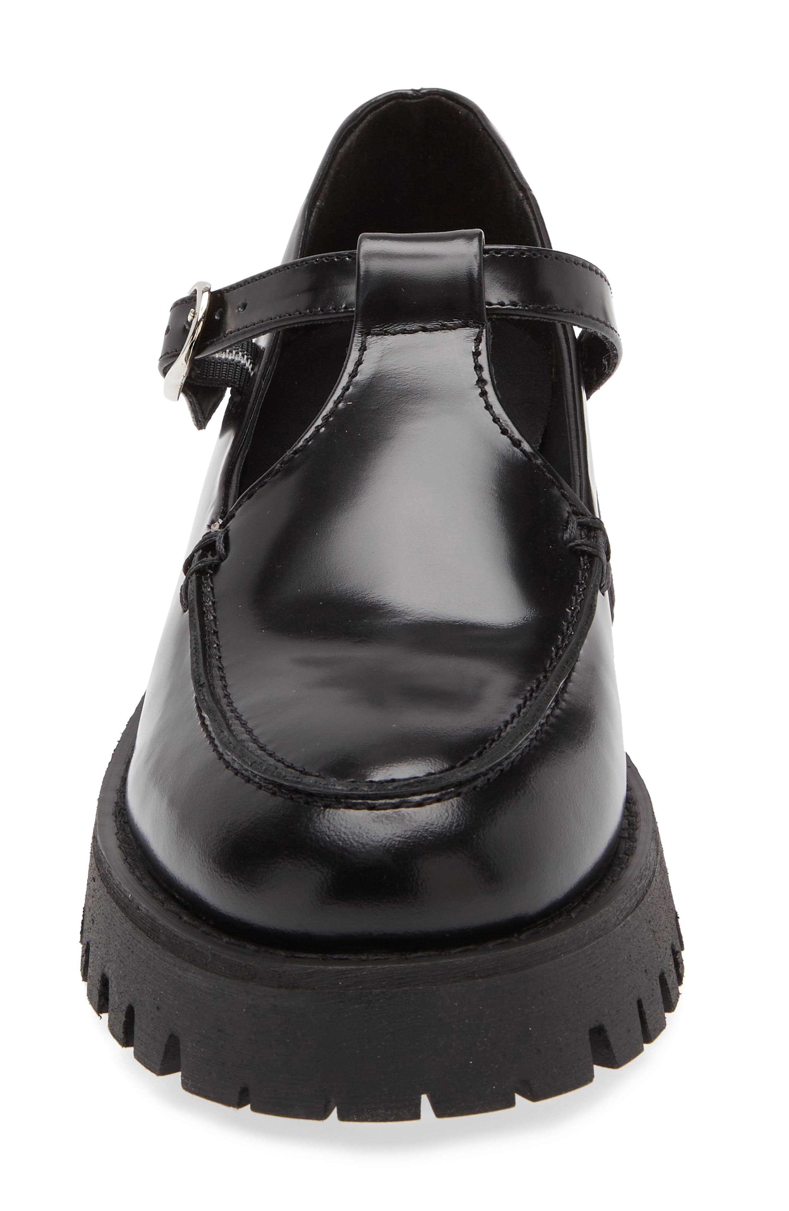 Steve Madden Leona Platform Mary Jane, Alternate, color, Black Leat