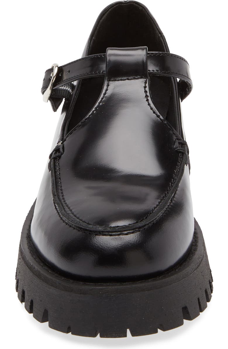 Steve Madden Leona Platform Mary Jane, Alternate, color, Black Leat