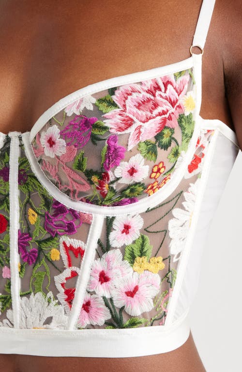 Kilo Brava Underwire Bustier In Multicolor Floral