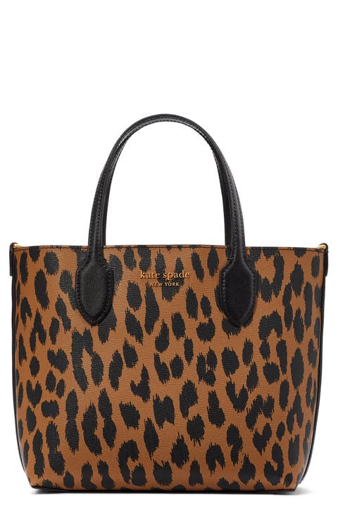 bleecker modern leopard print tote