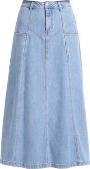 Bayeas Denim Maxi Skirt