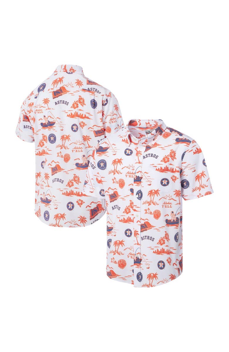 Reyn Spooner Men's Reyn Spooner  White Houston Astros Kekai Performance Button-Up Top, Main, color, White