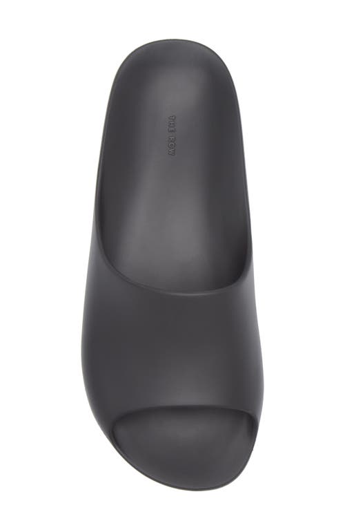 The Row Ama Slide Sandal In Black