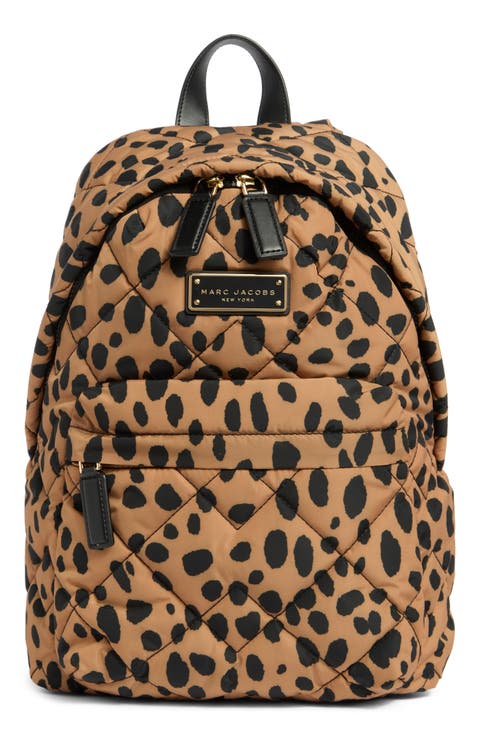 Cheetah Diamond Quilt Backpack