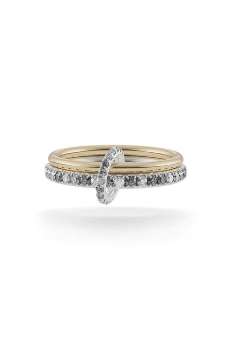 Astrid Gris Diamond Linked Stack Ring