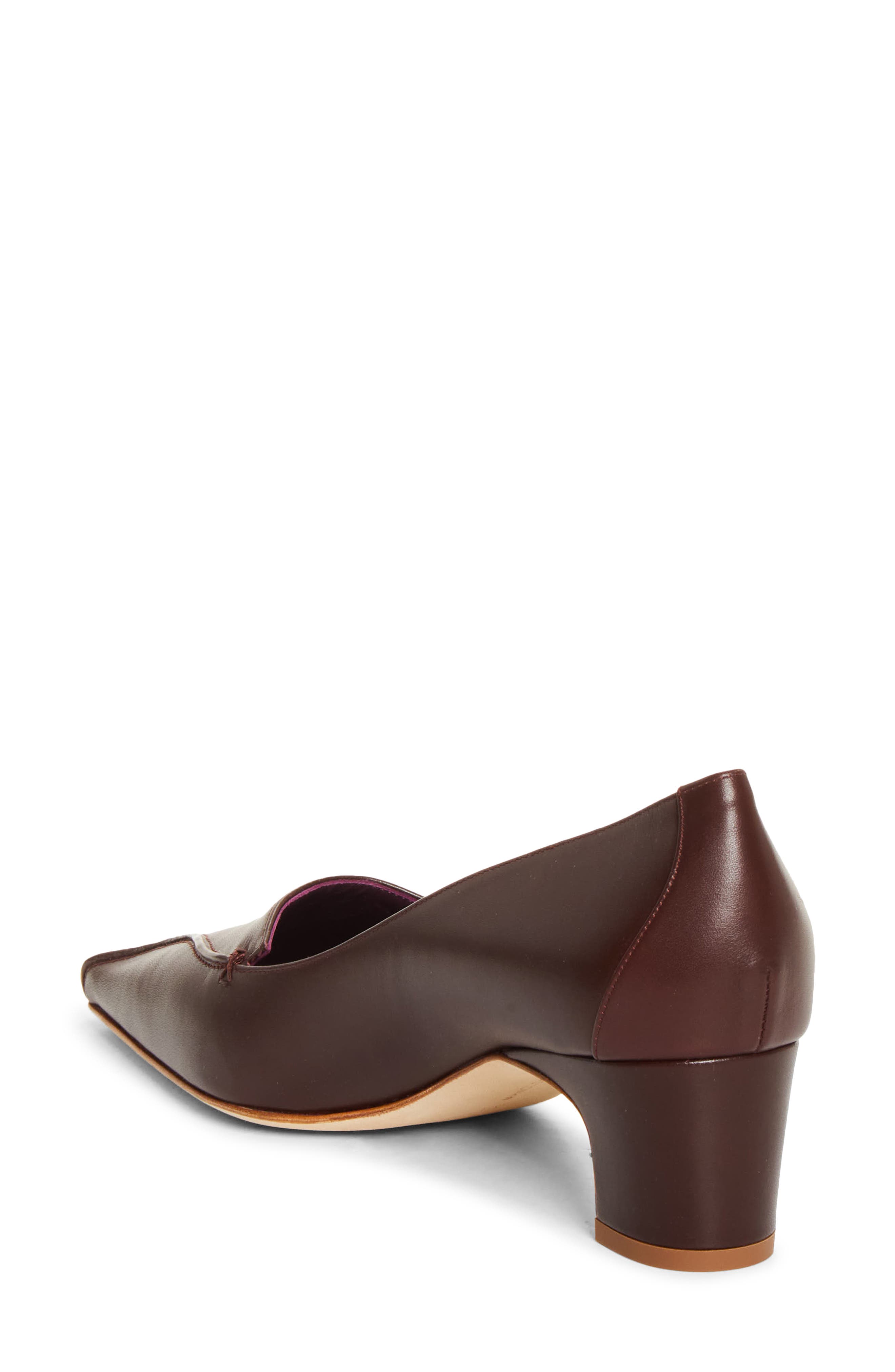 Manolo Blahnik Cleofelo Loafer Pump, Alternate, color, Dred 6025