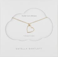 Estella Bartlett Smile Dream Love Open Heart Necklace