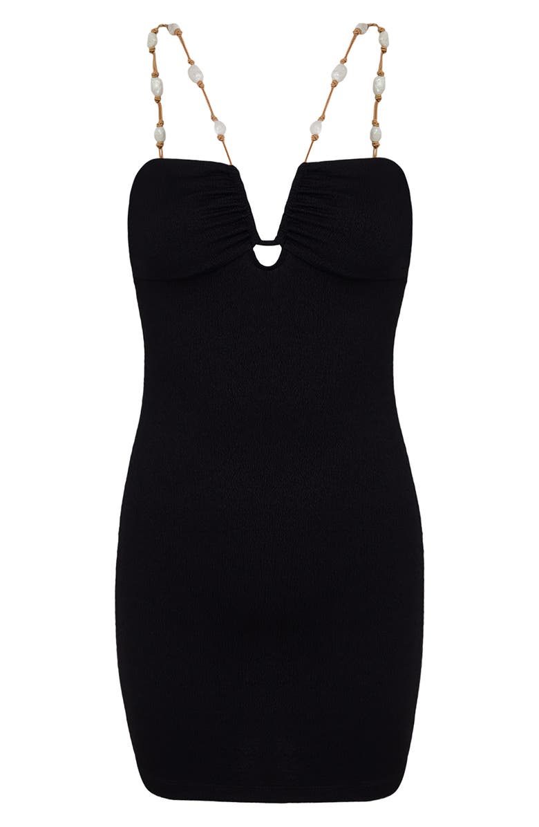 ViX Paula Hermanny Firenze Ney Cover-Up Minidress, Alternate, color, Black