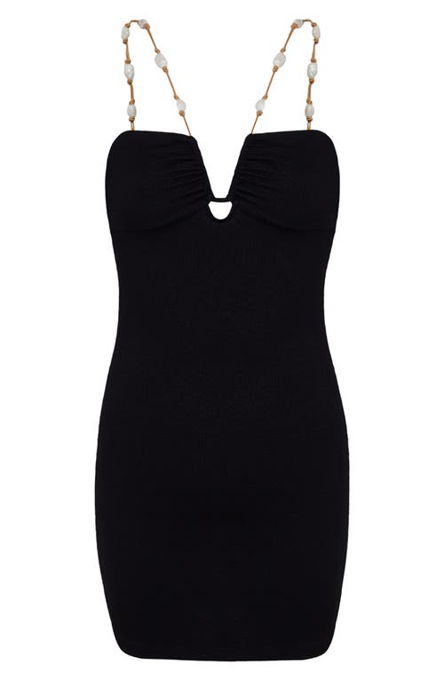 Vix Paula Hermanny Firenze Ney Cover-up Minidress In Black