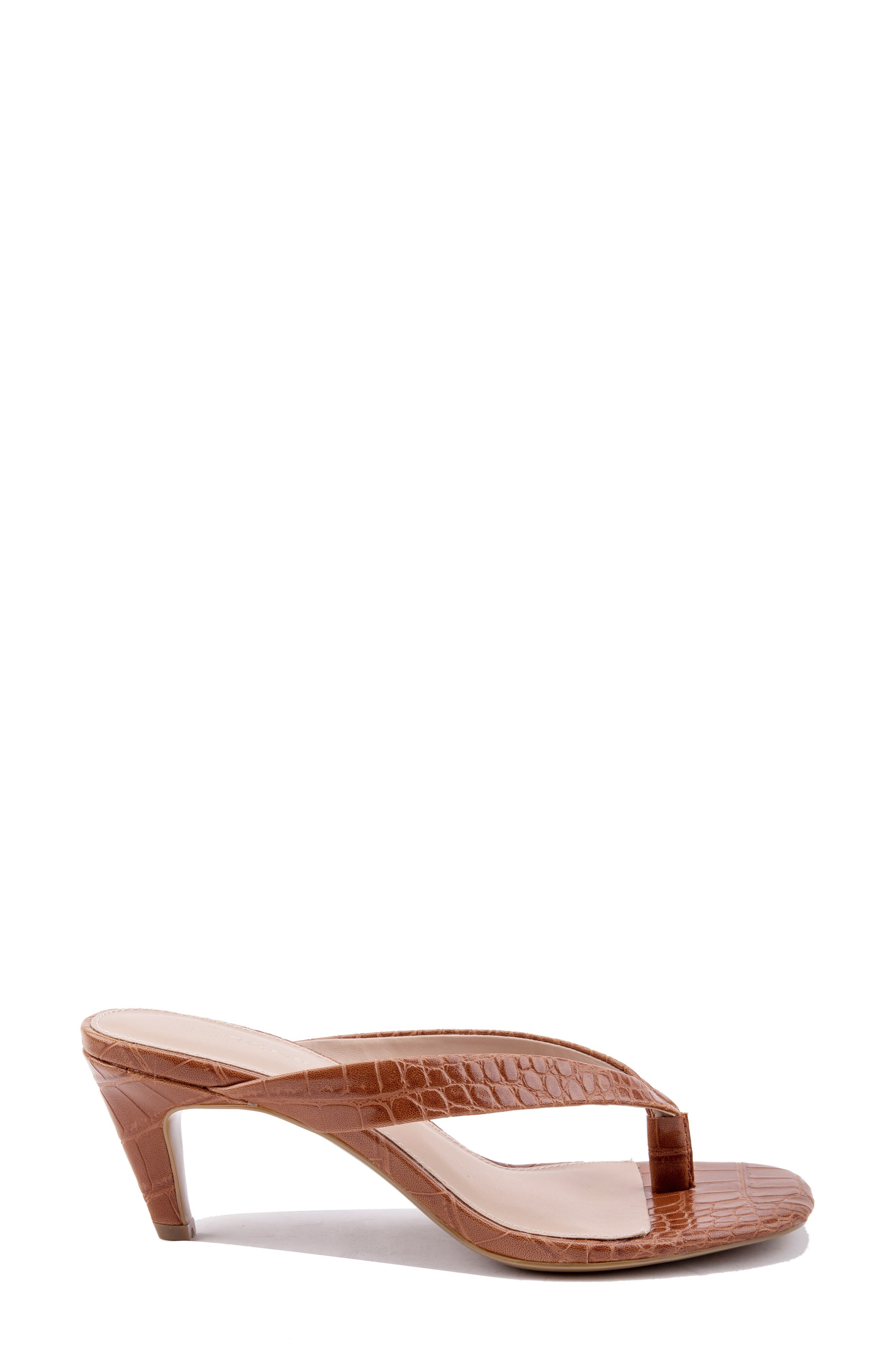 Tabina Flip Flop, Alternate, color, COGNAC CROC PRINT