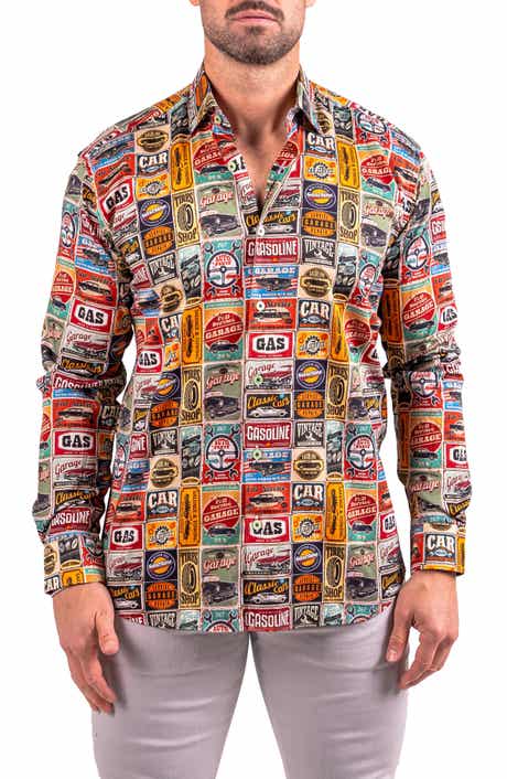 Maceoo Fibonacci Resistance Contemporary Fit Button-Up Shirt