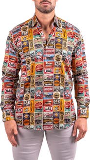 Maceoo Fibonacci Resistance Contemporary Fit Button-Up Shirt