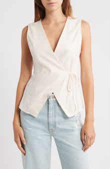 Petal & Pup Vanni Wrap Front Cotton Top