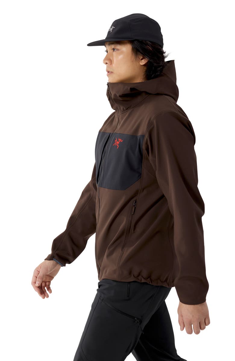 Arc'teryx Gamma MX Hooded Jacket, Alternate, color, Carob/ Black/ Dynasty