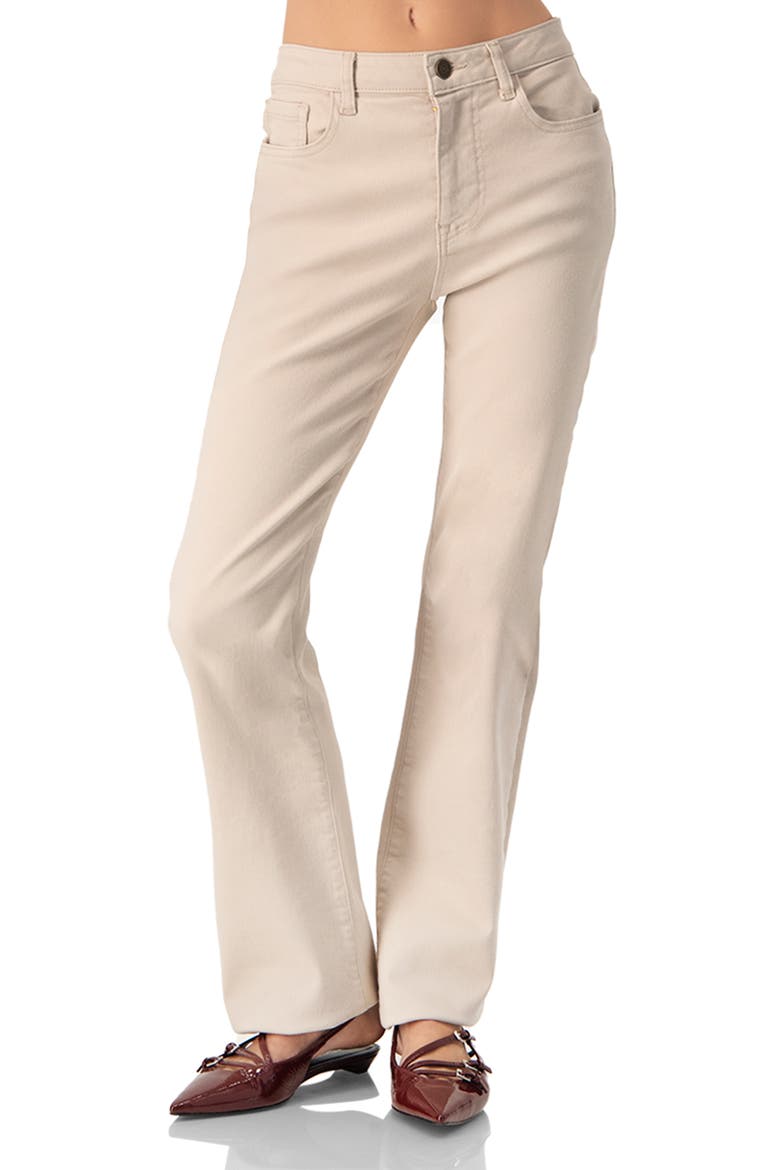 Straight One-Button Chinos, Main, color, Beige