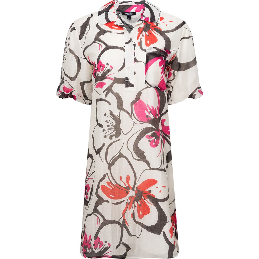Isaac Mizrahi New York Print Shirtdress In Splashy Floral