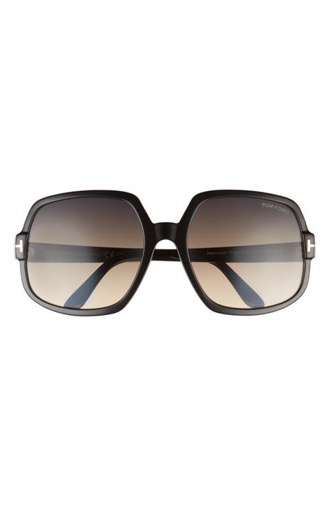 Delphine 60mm Gradient Sunglasses