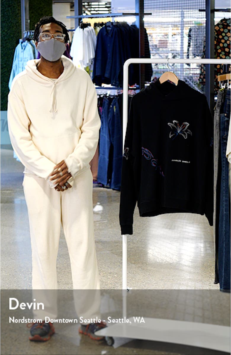 Embroidered Flower Hoodie, sales video thumbnail